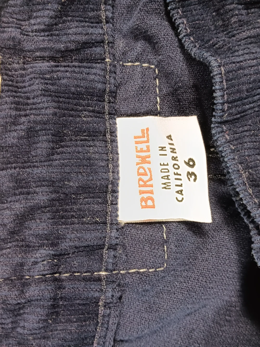 Birdwell Beach Britches Shorts Mens 36 Blue Classic Corduroy 5